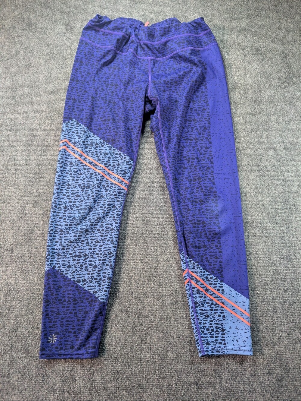 Athleta Asym Sonar 7/8 Tights Capri Women's Large Athleisure Gym Work Out